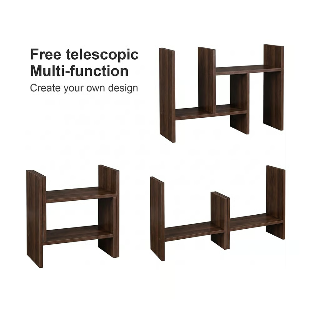 📚 Movable & Extendable Multi-Tier Desktop Bookshelf Organizer