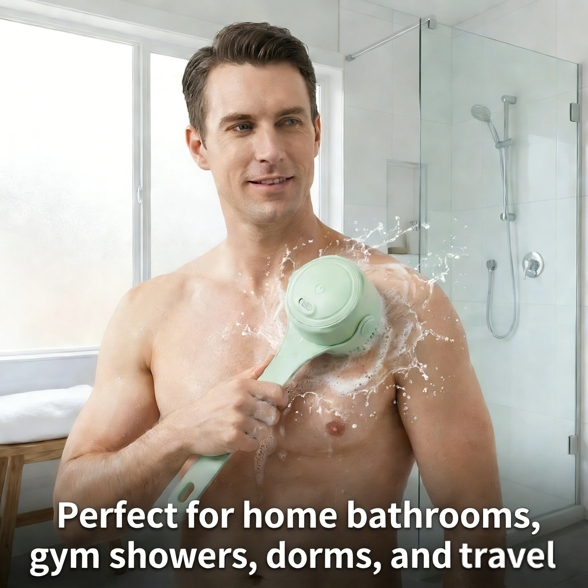 🚿 A super useful and convenient electric shower brush!