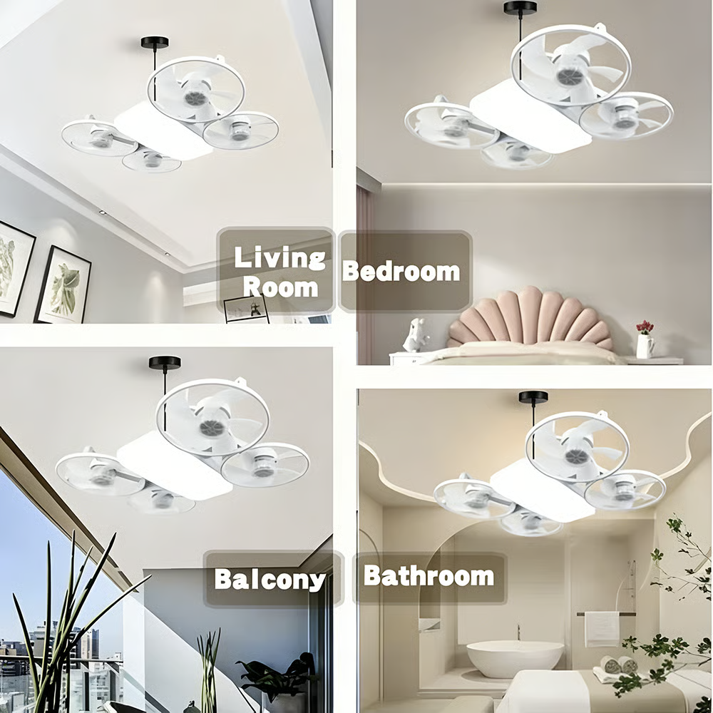 ✨ Drone-Style LED Ceiling Fan Light – Modern Lighting & Airflow in One