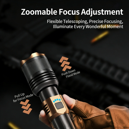 🔦 Rechargeable Outdoor Long-Range Ultra-Bright Laser Flashlight