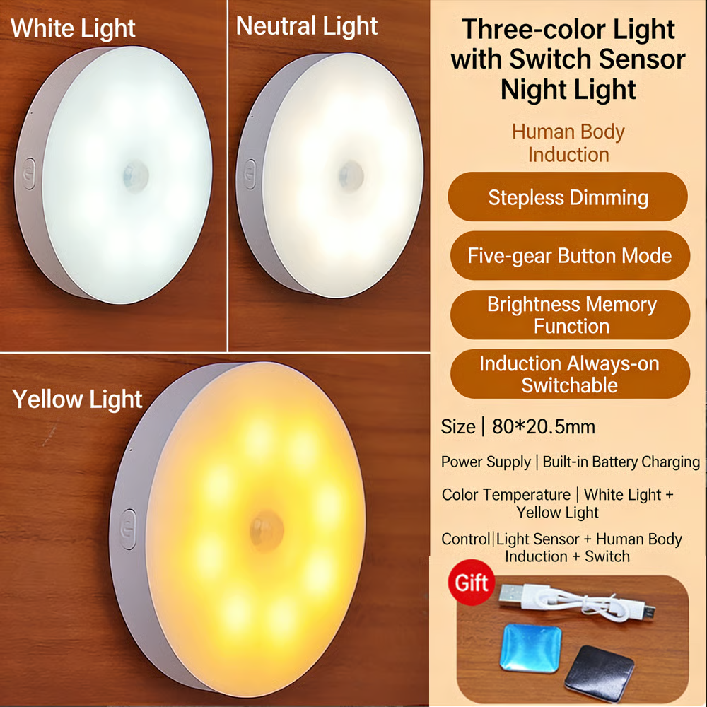 💡Magnetic Motion Sensor Night Light