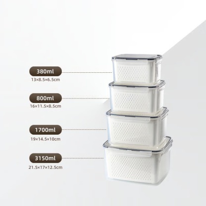 Food Storage Containers for Refrigerator Organization（3-6 PCS）