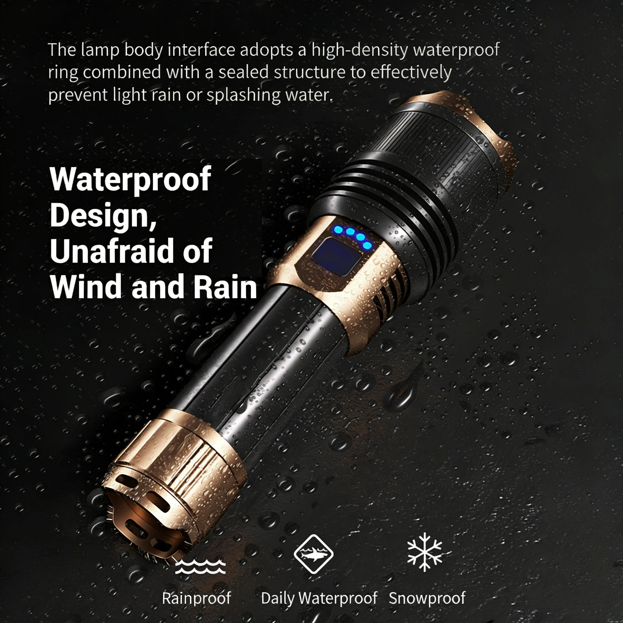 🔦 Rechargeable Outdoor Long-Range Ultra-Bright Laser Flashlight