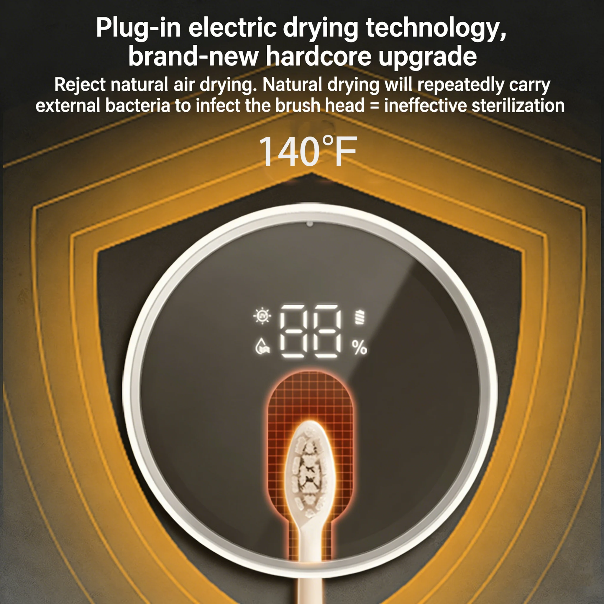 😬Wireless Charging UV Toothbrush Sterilizer