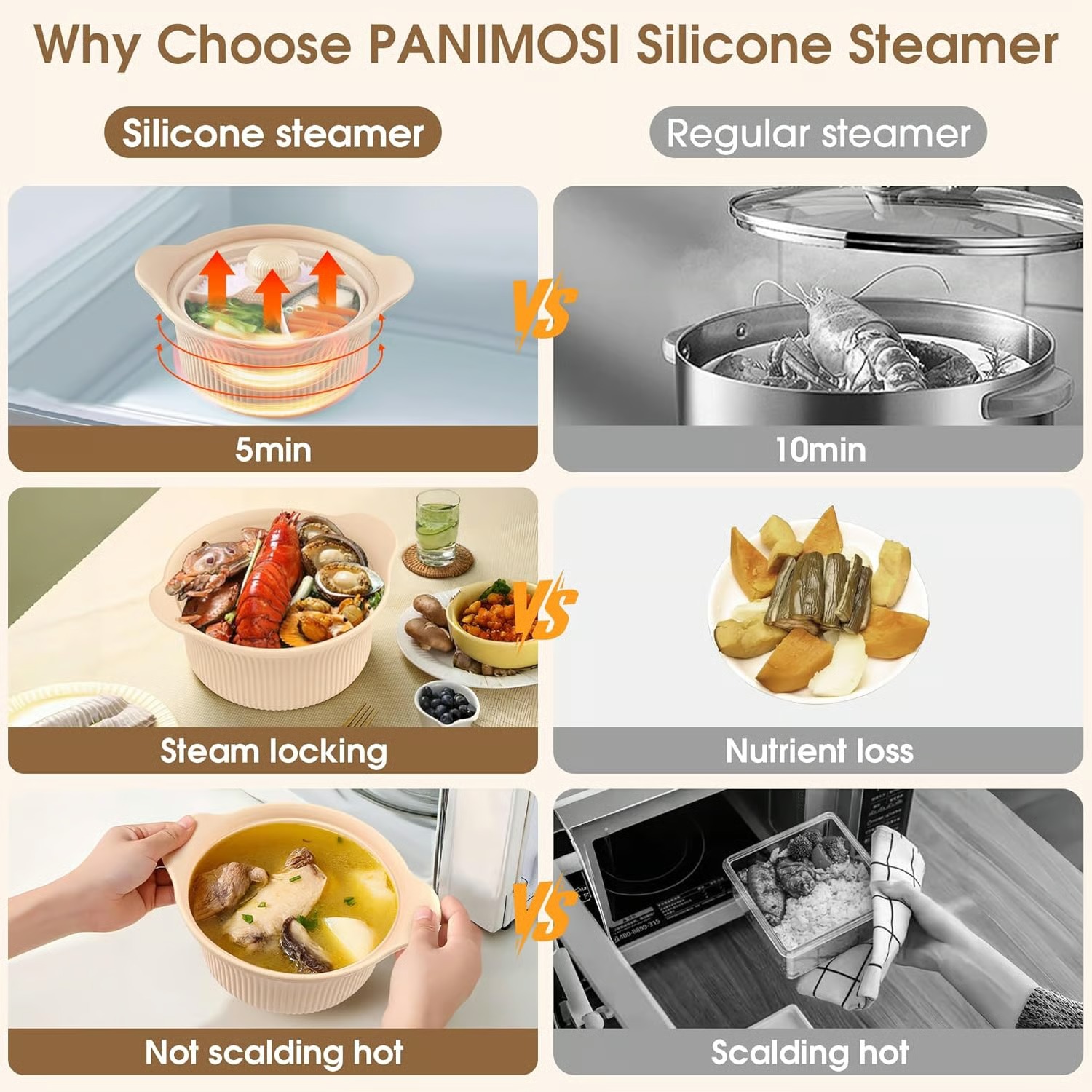 🍲Silicone Steamer Pot with Lid