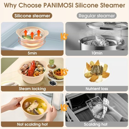🍲Silicone Steamer Pot with Lid