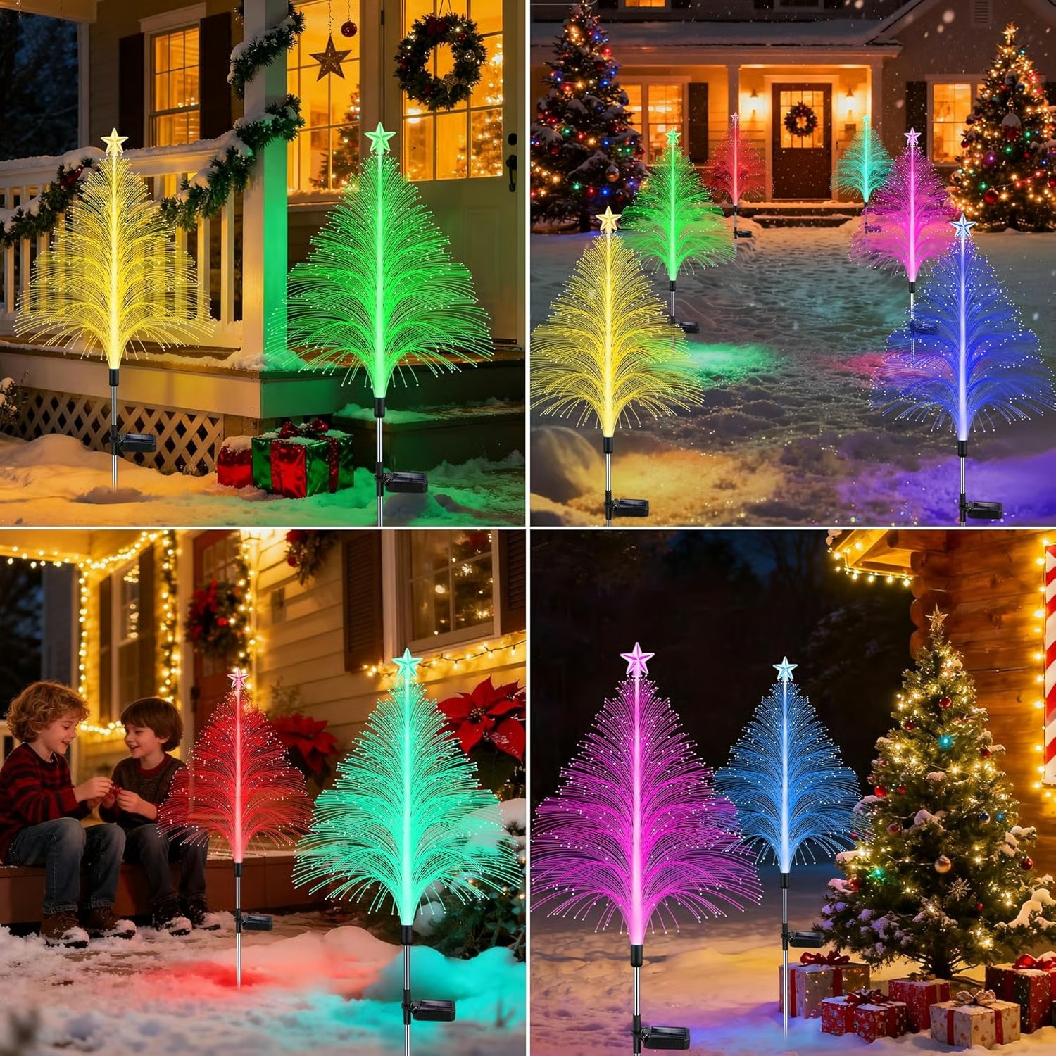 🌟 Solar Fiber Optic Jellyfish Garden Light