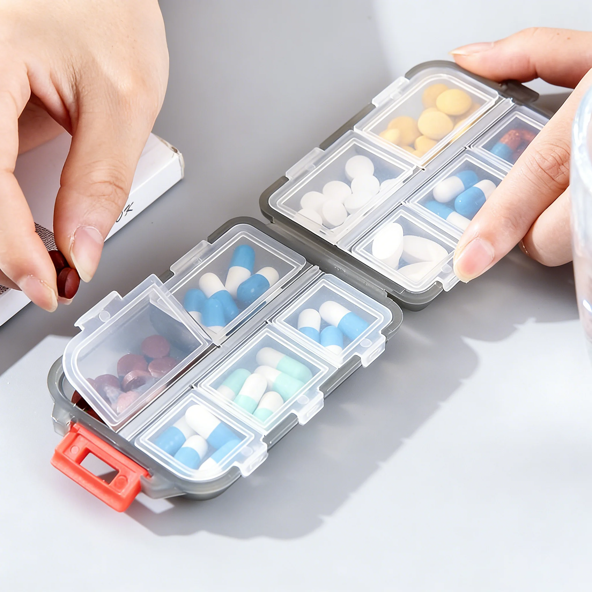 💊Double-Layer Portable Pill Box