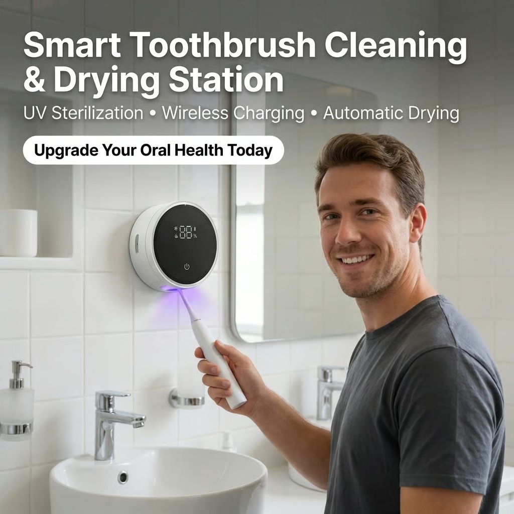 😬Wireless Charging UV Toothbrush Sterilizer