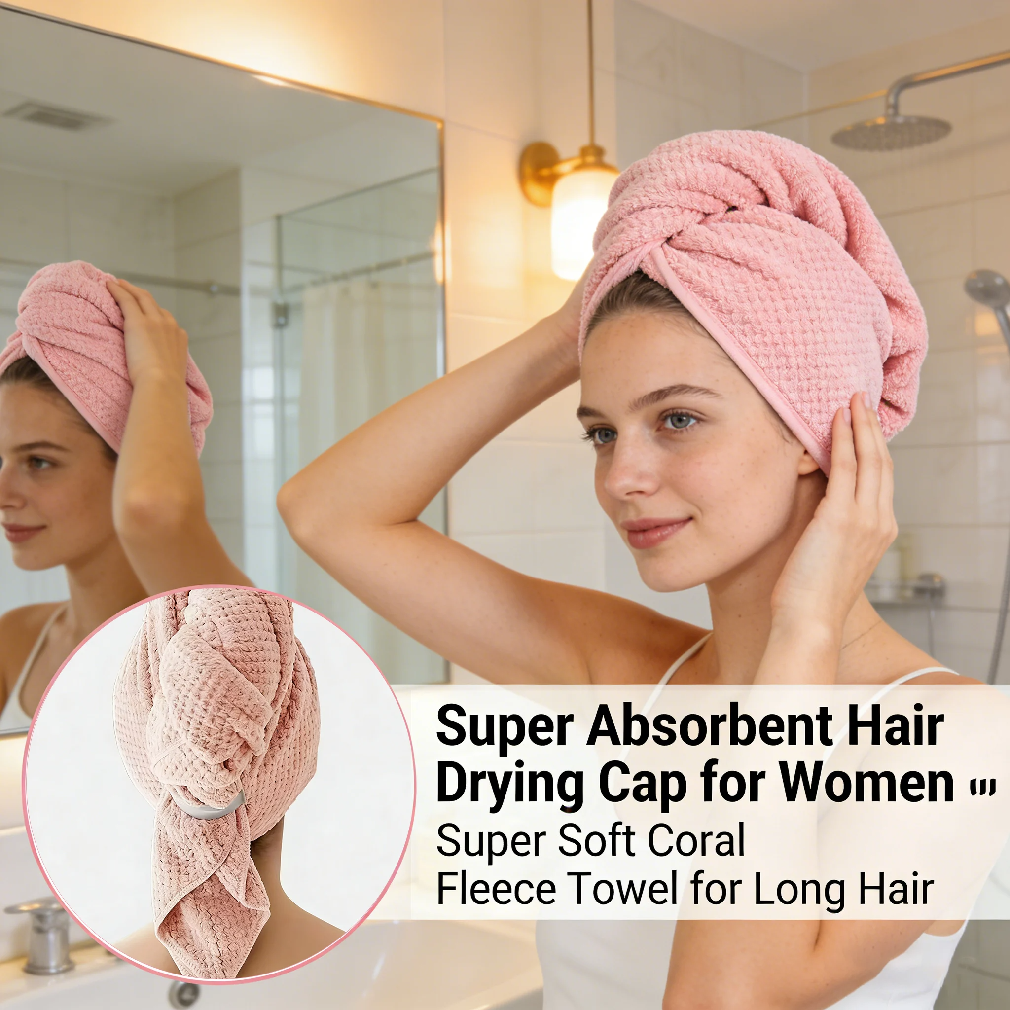 💁‍♀️Super Absorbent Hair Drying Cap for Women