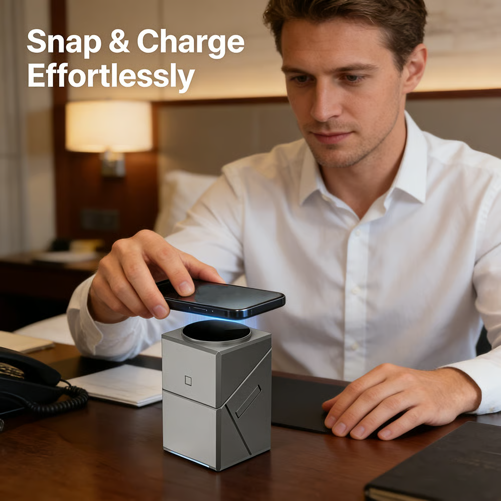 ⚡ 3-in-1 Portable Magnetic Wireless Charging Stand