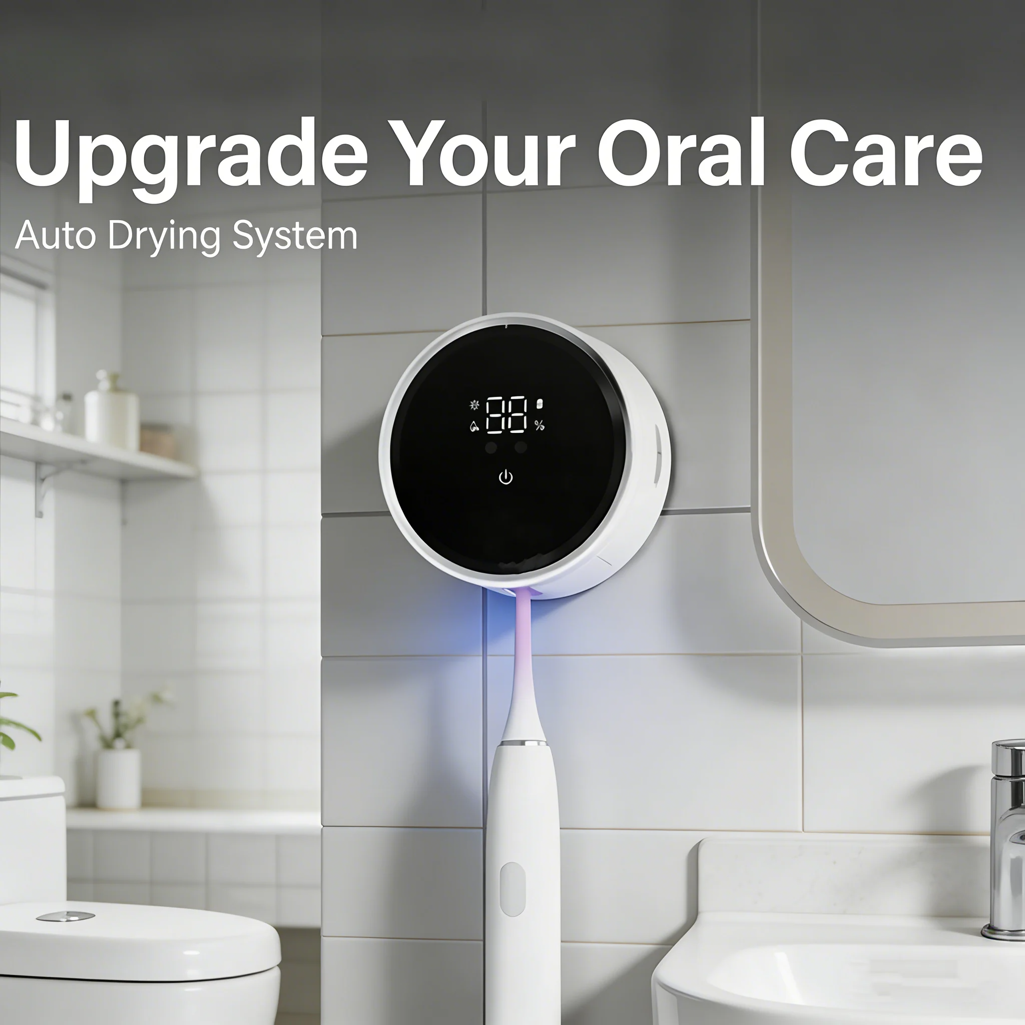😬Wireless Charging UV Toothbrush Sterilizer