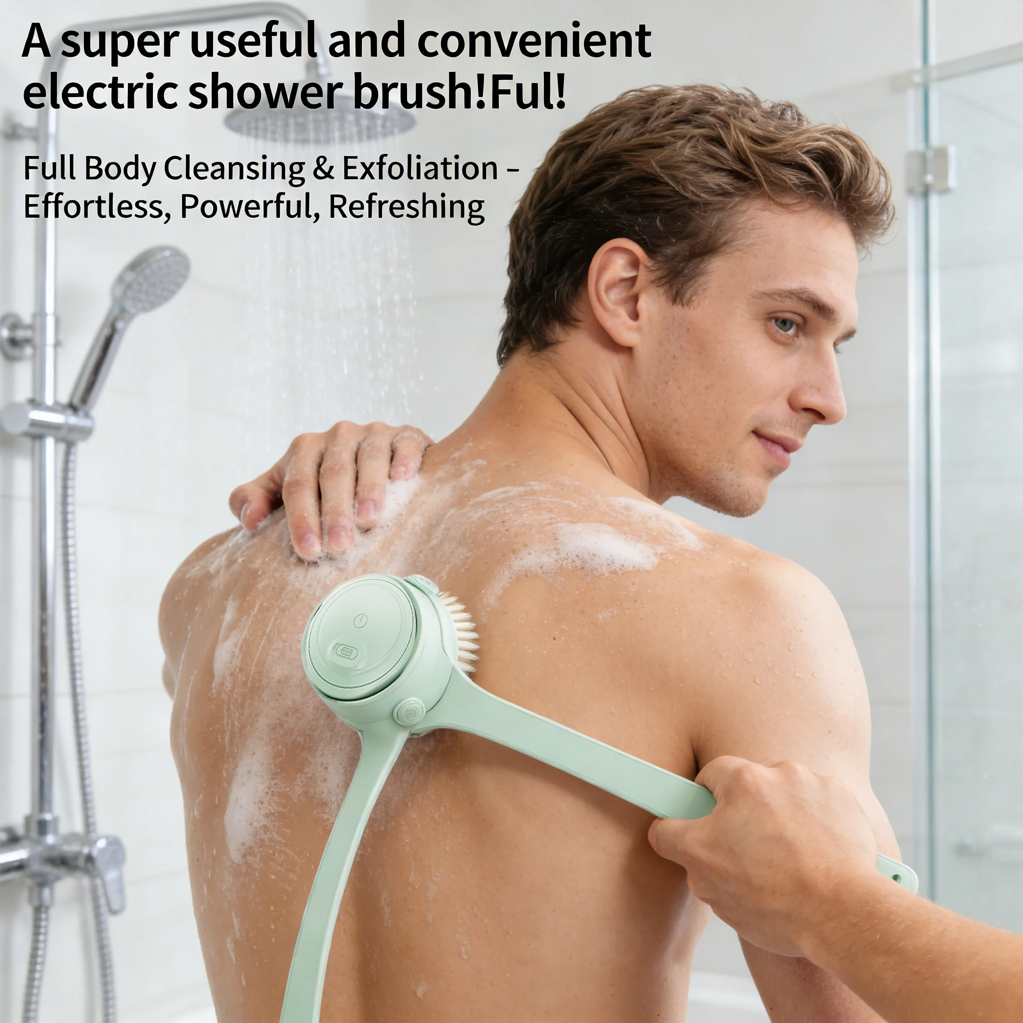 🚿 A super useful and convenient electric shower brush!