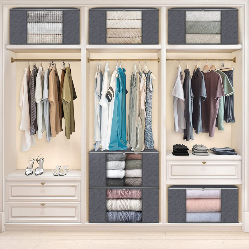 Aufbewahrungstaschen mit Sichtfenster für Kleidung &amp; Bettwäsche