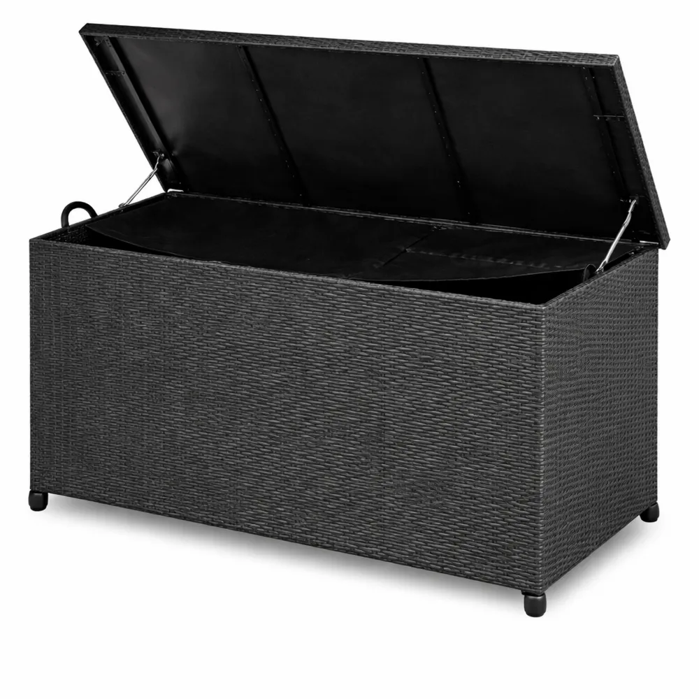 Coffre de rangement extérieur en polyrotin étanche avec roulettes 270 L