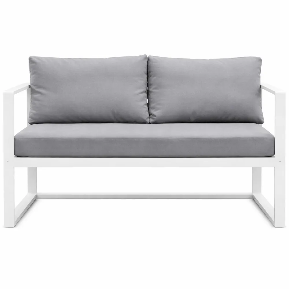 Chaise Longue en Aluminium avec Coussins