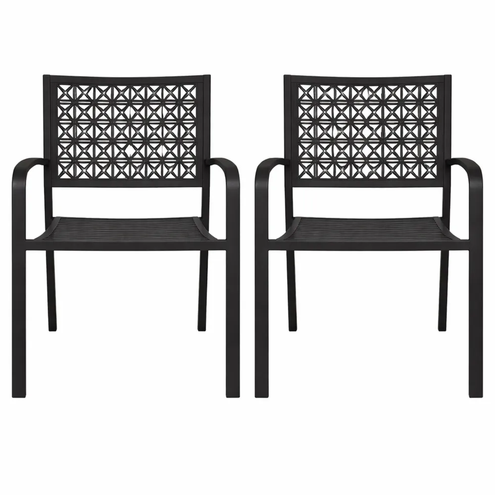 Chaises Empilables en Métal pour Terrasse et Jardin