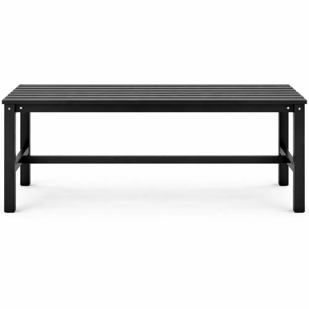 Banc extérieur en matière durable pour 2 personnes, supporte jusqu'à 300 kg