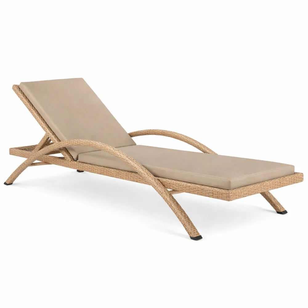 Coussin de Chaise Longue Extérieur Imperméable 190x60, Set de 2