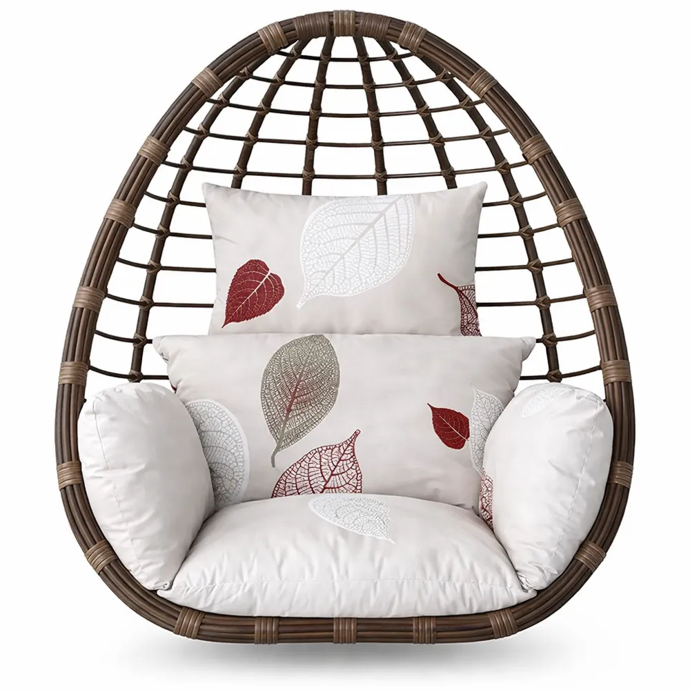 Coussin épais pour chaise avec oreiller, pour intérieur et extérieur, terrasse et jardin