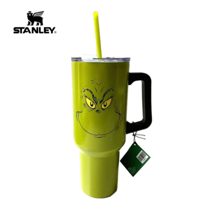Grinch 40oz Steel H2.0 FlowState Quencher Tumbler