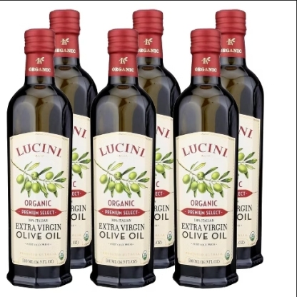 Luctthhini, Extra Virgin Olive Oil Collection (Premium Select Organic, 500 mL (Pack of 6))