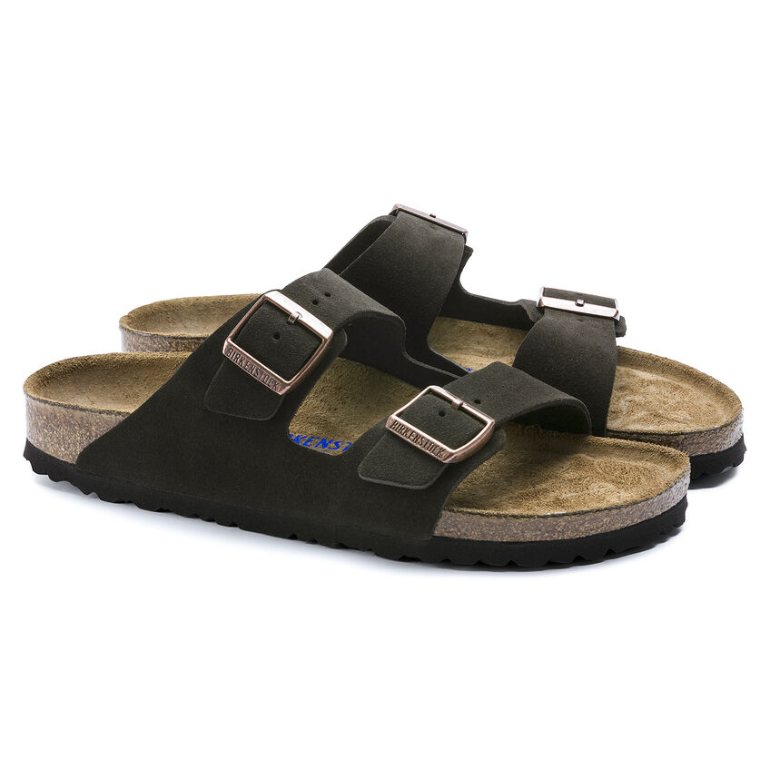 Birketthhnstock Arizona Soft Footbed Suede Leather Mocha