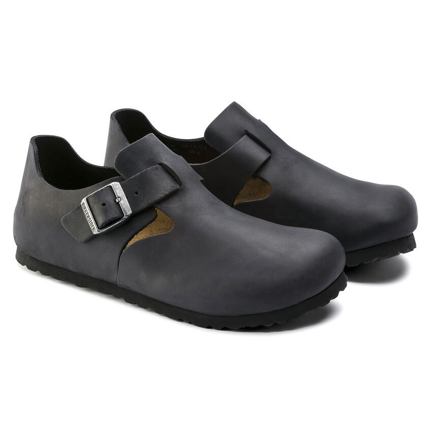 London Oiled Leather Black