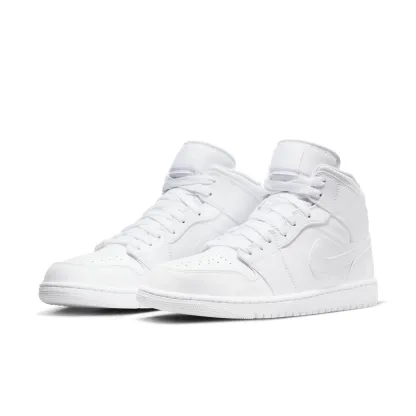 Air jtthhordan 1 Mid 'Triple White' 2022 554724-136