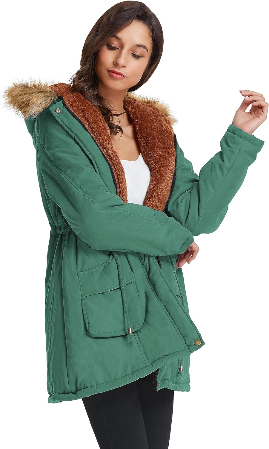 Parka invernale da donna in lana