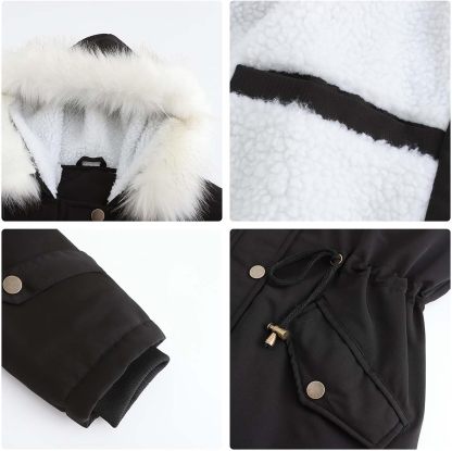 Winter Long Sleeve Parka Jackets - Women's