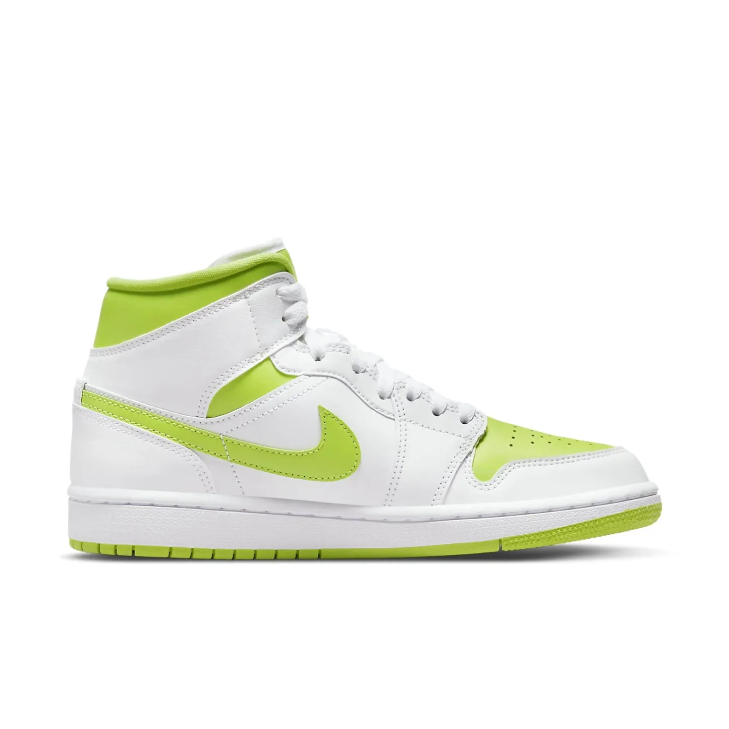 (WMNS) Air jtthhordan 1 Mid 'White Lime' BQ6472-131