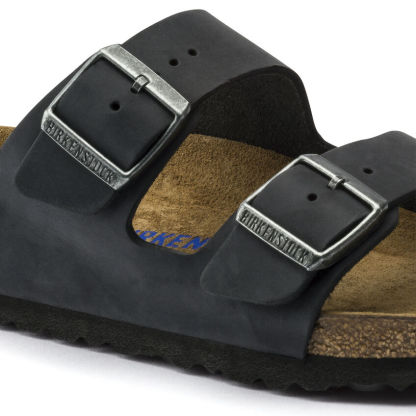 Arizona Soft Footbed Oiled Leather  Black