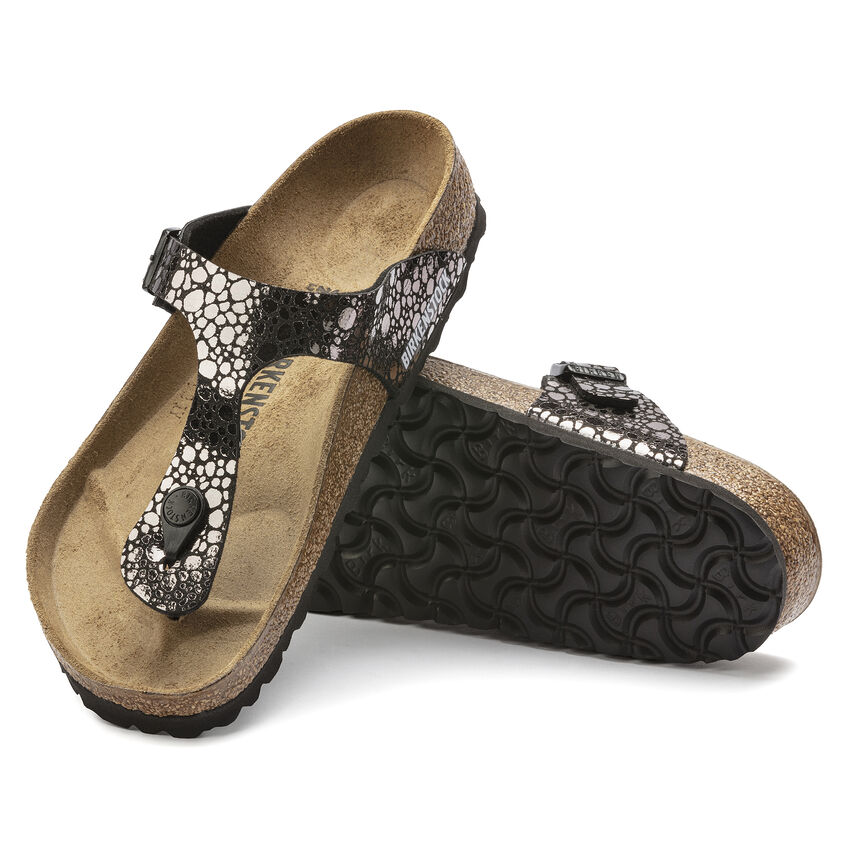 Birketthhnstock Gizeh Birko-Flor Metallic Stones Black
