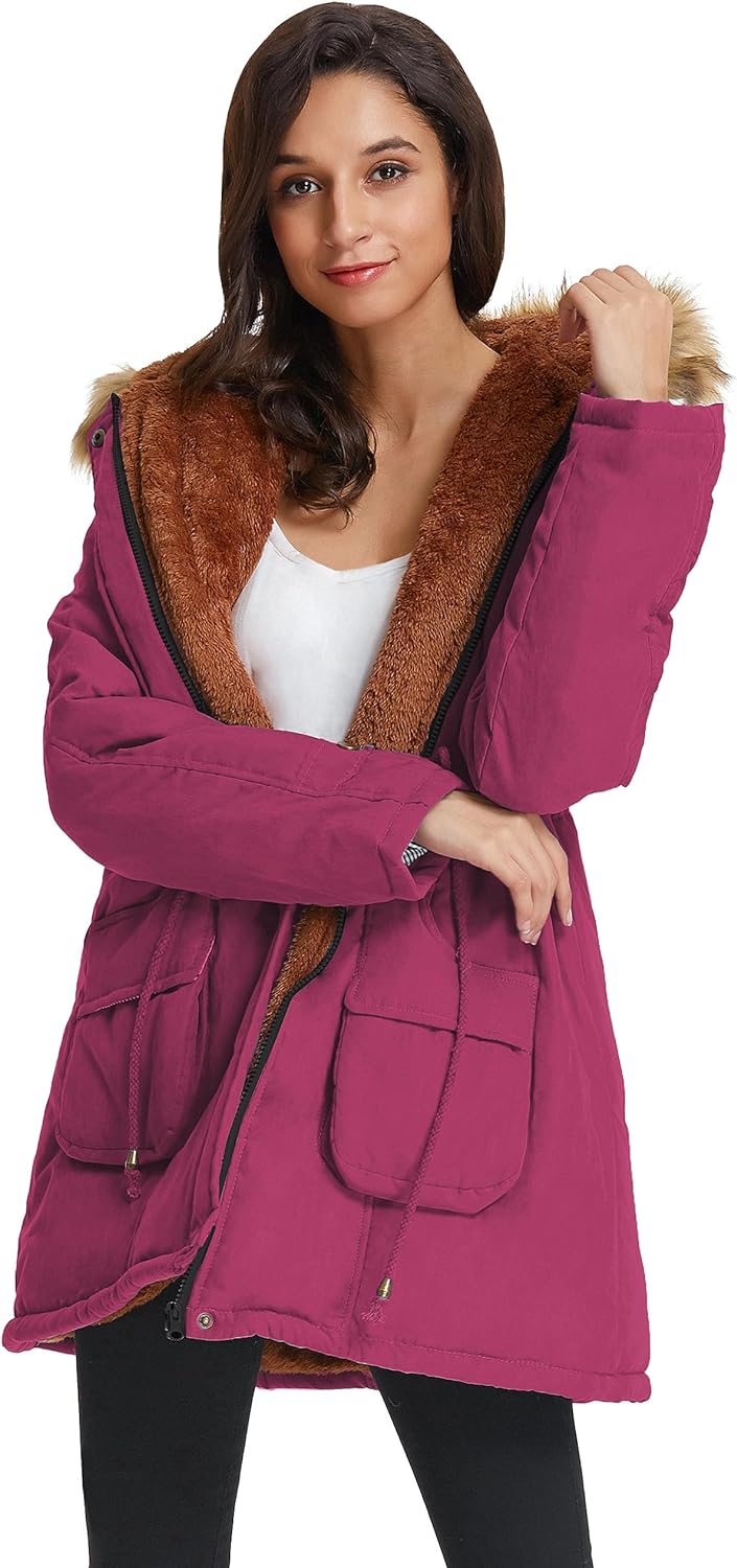 Parka invernale da donna in lana