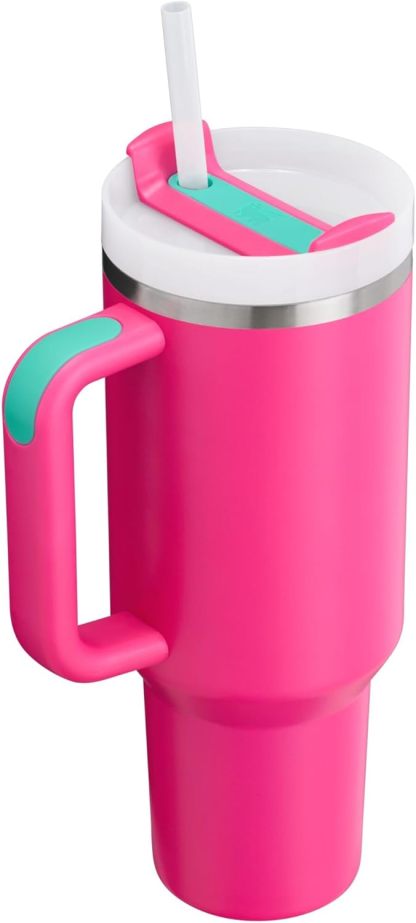 Stanthtley Quencher H2.0 FlowState Stainless Steel Vacuum Insulated Tumbler with Lid and Straw for Water, Iced Tea or Coffee