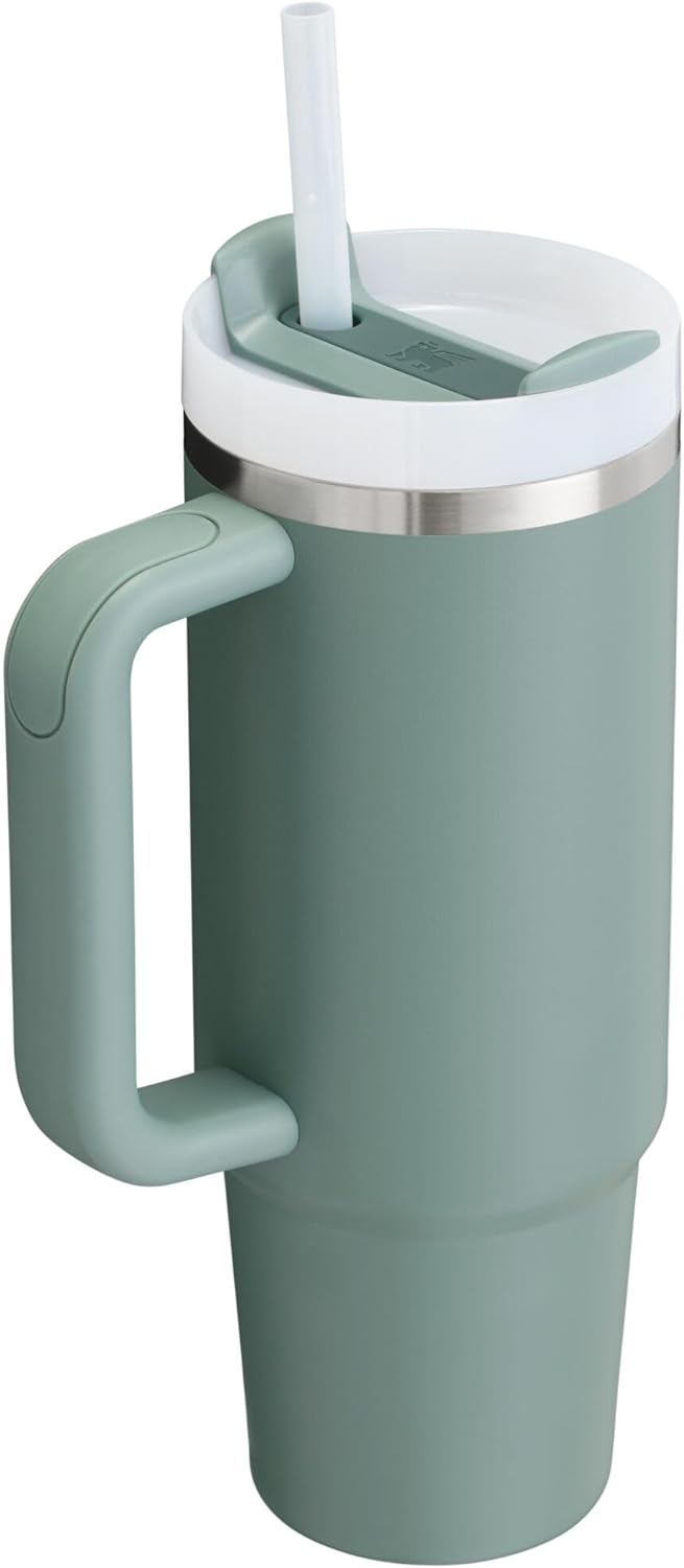 Stanthtley Quencher H2.0 FlowState Stainless Steel Vacuum Insulated Tumbler with Lid and Straw for Water, Iced Tea or Coffee