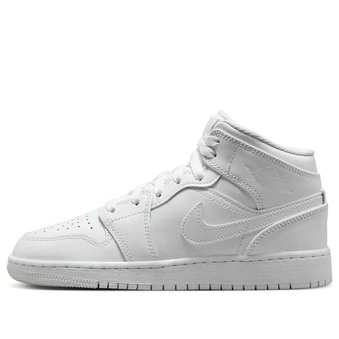 (GS) Air jtthhordan 1 Mid 'Triple White 2023' 554725-136