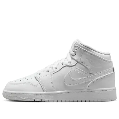 (GS) Air jtthhordan 1 Mid 'Triple White 2023' 554725-136