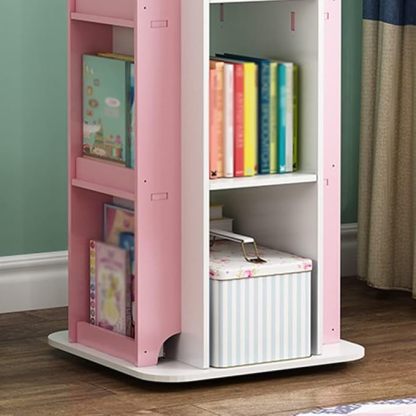 360° Swivel 3-Shelf Bookcase - Multi-Level Storage, Stylish Modern Design for Home Study Corner