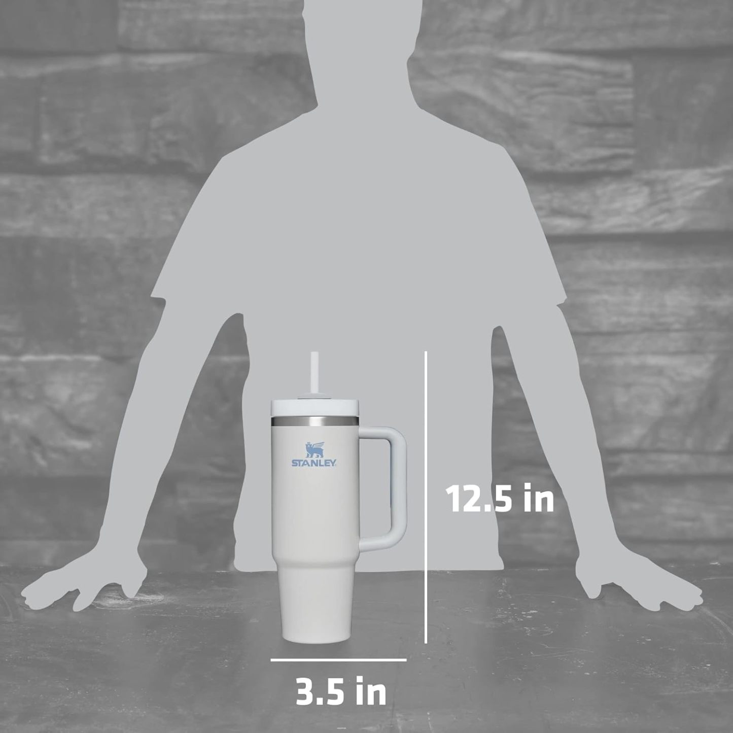 Stanthtley Quencher H2.0 FlowState Stainless Steel Vacuum Insulated Tumbler with Lid and Straw for Water, Iced Tea or Coffee