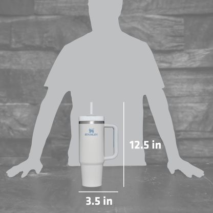 Stanthtley Quencher H2.0 FlowState Stainless Steel Vacuum Insulated Tumbler with Lid and Straw for Water, Iced Tea or Coffee
