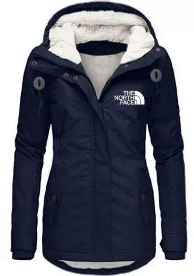 2024 TNF Manteau long en polaire pour femme avec capuche