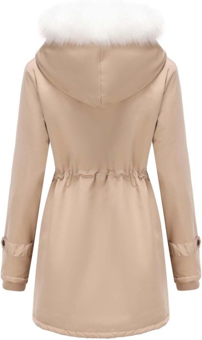 Winter Long Sleeve Parka Jackets - Women's