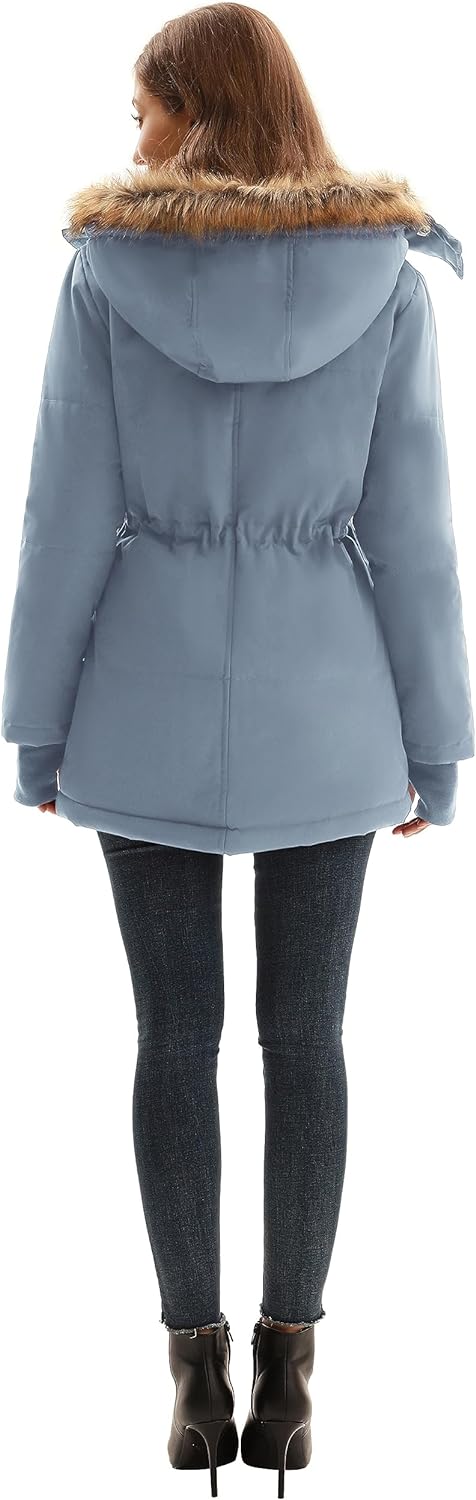 Parka invernale da donna in lana