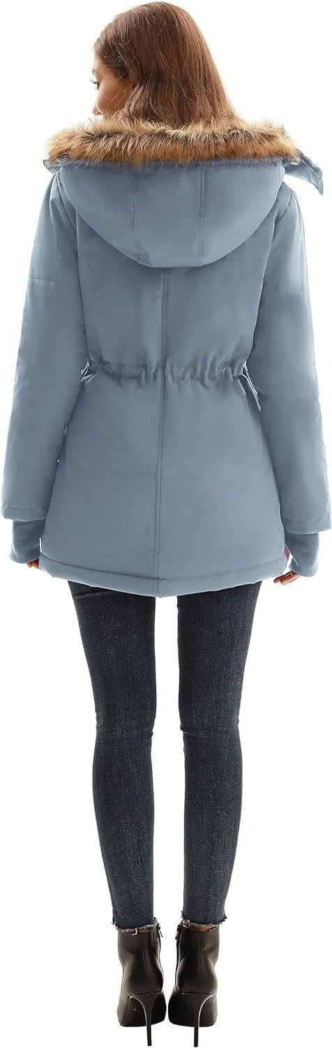 Parka invernale da donna in lana