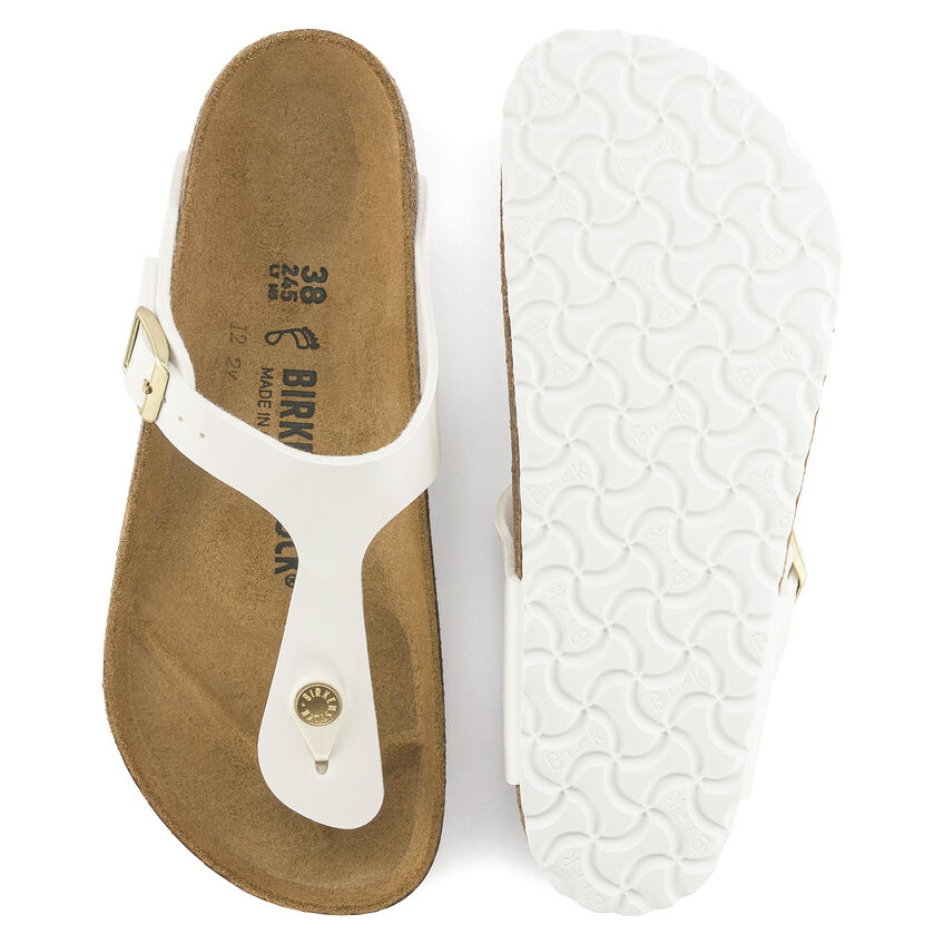 Birketthhnstock Gizeh Birko-Flor Patent White