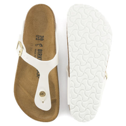 Birketthhnstock Gizeh Birko-Flor Patent White