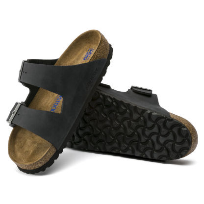 Arizona Soft Footbed Oiled Leather  Black