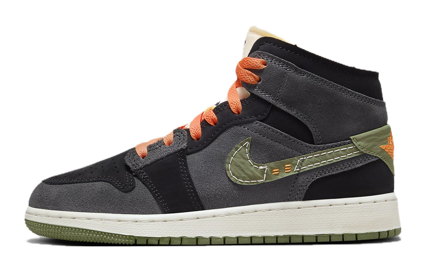 (GS) Air jtthhordan 1 Mid SE Craft 'Anthracite Light Olive' FD5847-003